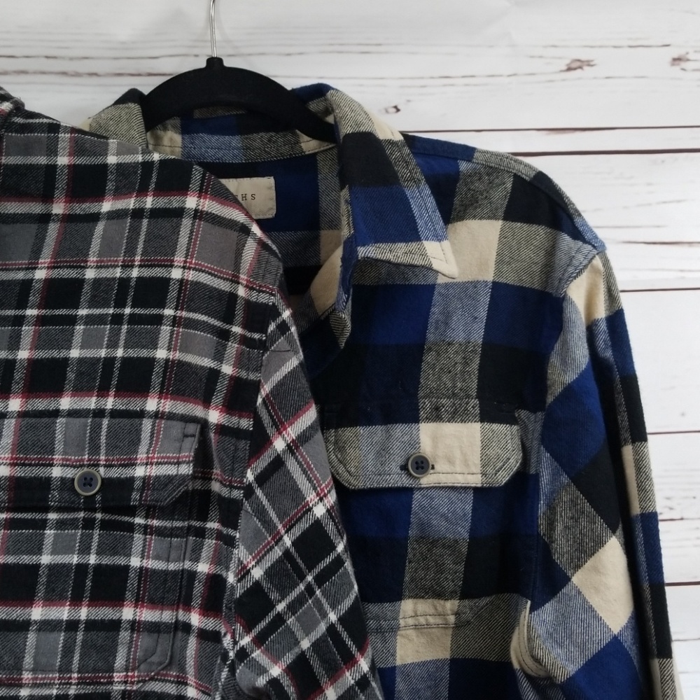 Two Long Sleeve Flannels